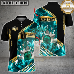 Maxcorners Inferno Strike Bowling Jersey Multicolor Customized Name, Team Name 3D Shirts