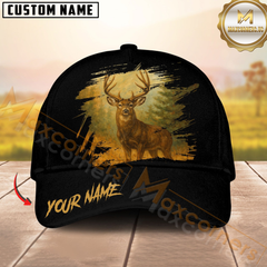 Maxcorners Black Hunter Personalized Name Cap