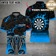 Maxcorners Darts Snake Multicolor Option Customized Name, Team Name 3D Shirt