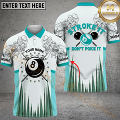 Maxcorners Billiard Stroke It Retro Western Girl Multicolor Personalized 3D Shirt