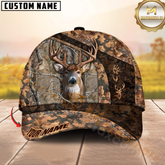 Maxcorners Forest Brown Deer Hunter Personalized Hat 3D Printed Multicolor