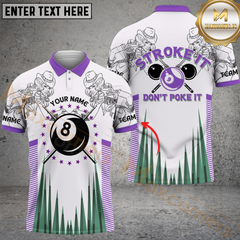 Maxcorners Billiard Stroke It Retro Western Girl Multicolor Personalized 3D Shirt