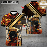 Maxcorners Royal Flames Bowling Multicolor Customized Name, Team Name 3D Shirts
