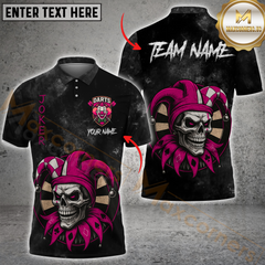 Maxcorners Joker Skull Darts Master Multicolor Personalized Name, Team Name 3D Shirt