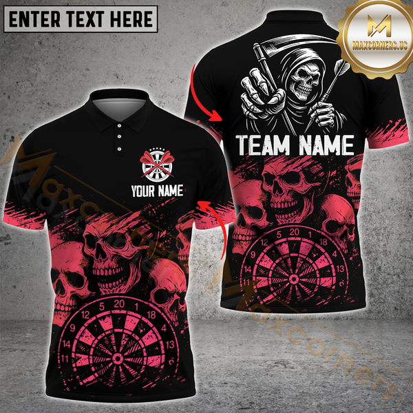 Maxcorners Reaper Darts Team Jersey Multicolor Customized Name, Team Name 3D Shirts
