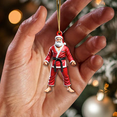 Maxcorners Custom Name Karate Christmas Ornament, Christmas Gift for Karate Lover 2D Flat LM2211