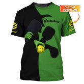 Maxcorners Pickleball Halloween Shirt, Funny Women's Pickleball Shirts, Custom Name Gift For Pickleball Lovers LM0509