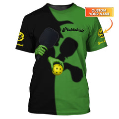 Maxcorners Pickleball Halloween Shirt, Funny Women's Pickleball Shirts, Custom Name Gift For Pickleball Lovers LM0509