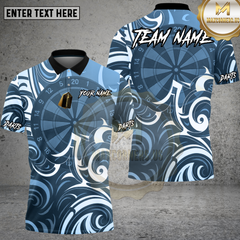 Maxcorners Modern Darts Pattern Multioptions Personalized Name, Team Name Unisex 3D Shirt (4 Colors)