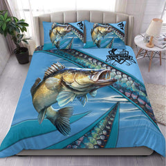Maxcorners Custom Name Fishing Bedding Set
