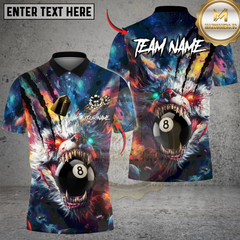 Maxcorners Billiard Savage Beast 8-Ball Personalized Name, Team Name Unisex 3D Shirt