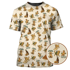 Maxcorners Golden Retriever Golf Shirts, Funny Golden Retriever Golf Shirt For Dog Lovers, Pattern Golf Polos