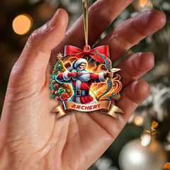 Maxcorners Custom Name Archery Ornament, Christmas Gift for Archery Lover 2D Flat LM2111