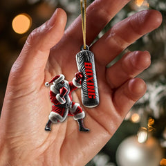 Maxcorners Custom Name Boxing Ornament, Christmas Gift for Boxing Lovers 2D Flat LM2111