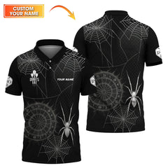 Maxcorners Custom Name Dart Jerseys For Players, Dartboard Shirt for Dart Lovers, Spider Web Darts Shirts LM0509