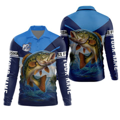 Maxcorners Largemouth Bass Fishing SPF Shirt For Men, Fisherman Outfit, Gift For Fisherman
