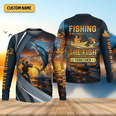 Maxcorners Fishing Is Not About The Fish Fishing UPF Shirts, Tournament Fishing Shirts, Men's Fishing Shirt