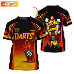 Maxcorners Personalized Dart Jerseys, Boom Goes The Dynamite Dart Shirt, Gift For Darts Players LM0509