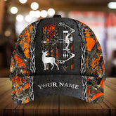 Maxcorners American Flag Bow Deer Hunting Pattern 3D Multicolor Personalized Cap