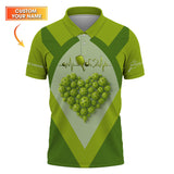 Maxcorners Pickleball Heart Shirt, Custom Name Pickleball Shirts For Men's, Gift For Pickleballs Lover LM0509