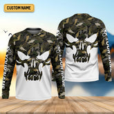 Maxcorners Deep Ocean Fishing SPF Shirt For Men, Camouflage Fishing Shirts, Fishing Gifts For Men, Men's Fishing Shirt