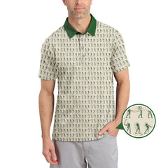 Maxcorners Golf Pattern Polos, Gofl Gift For Men's, Crazy Golf Shirts For Golfers