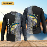 Maxcorners Tuna Fishing Saltwater Custom Name UPF Shirts, Tournament Fishing Shirts, Men's Fishing Shirt