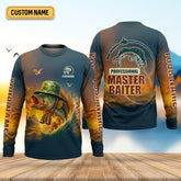Maxcorners Professional Master Baiter Sunset Fishing UPF Shirts, Fisherman Outfit, Presents For Fishermen