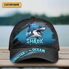 Maxcorners Shark Master Of The Ocean, Fishing Hook Hat, Fishing Trucker Hat, Fishing Cap For Men, Fishing Gifts For Dad