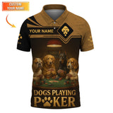 Dogs Playing Poker Shirt, Custom Poker Shirt, Gifts For Poker Lovers