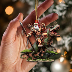 Maxcorners Custom Name Dinosaur, Prehistoric People Ornament 2D Flat LM2111