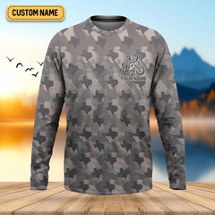 Maxcorners Texas Camo Fishing UPF Shirts, Performance Fishing Shirts, Fishing Gifts For Men, Men's Fishing Shirt