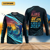 Maxcorners King Of The Deep Swordfish Fishing SPF Shirt For Men, Fishing Gifts For Men, Men's Fishing Shirt