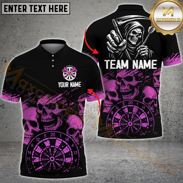 Maxcorners Reaper Darts Team Jersey Multicolor Customized Name, Team Name 3D Shirts