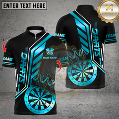 Maxcorners Darts King's Crown Design Multicolor Customized Name, Team Name 3D Shirts