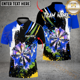 Maxcorners Darts Colorful Paint Style Multicolor Options Personalized Name, Team Name 3D Shirt