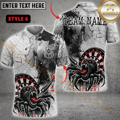 Maxcorners Darts Spider Personalized Name, Team Name 3D Shirt
