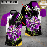 Maxcorners Darts Colorful Paint Style Multicolor Options Personalized Name, Team Name 3D Shirt
