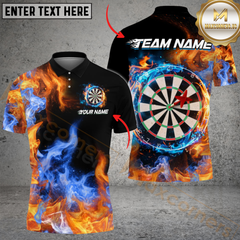 Maxcorners Darts Double Fire Multicolor Options Personalized Name, Team Name 3D Shirt