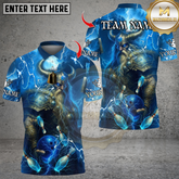 Maxcorners Thunder Norse Mythology With Bowling Multicolor Customized Name, Team Name 3D Shirts