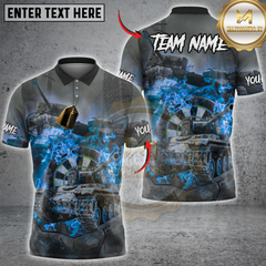Maxcorners Darts Battle Tank Multicolor Customized Name, Team Name 3D Shirts