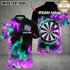Maxcorners Darts Double Fire Multicolor Options Personalized Name, Team Name 3D Shirt