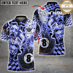 Maxcorners Billiard Ball 8 Pool Electric Theatrical Multicolor Options Personalized Name, Team Name 3D Shirt