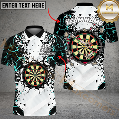 Maxcorners Darts Shattering Break Wall Multicolor Personalized Name, Team Name 3D Unisex Shirt