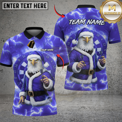 Maxcorners Darts Santa Eagle Lightning Dartboard Multicolor Customized Name, Team Name 3D Shirts