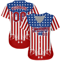 Maxcorners Custom Black Old Gold-White 3D American Flag Premium Baseball Jersey LM0210