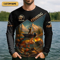 Maxcorners A Fish Or A Buzz I'm Catching Something Fishing UPF Shirts, Performance Fishing Shirts, Fishing Shirts For Men