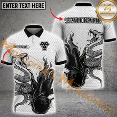 Maxcorners Ball And Pins Snake Bowling Jersey Multicolor Options Personalized Name, Team Name 3D Shirt