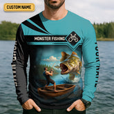 Maxcorners Monster Fishing Shirt, Life Is Good Fishing Makes It Better SPF Shirts, Fishing Shirts For Men, Fisherman Gift