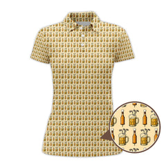 Beer Golf Shirt For Golfer, Pattern Golf Shirt, Funny Golf Shirt For Men, Crazy Golf Shirt